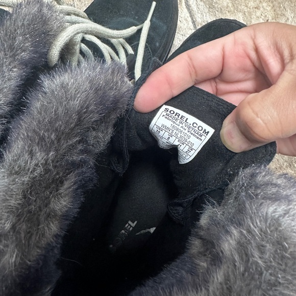 Sorel Suede Leather Winter boot sz 10 - Picture 3 of 7